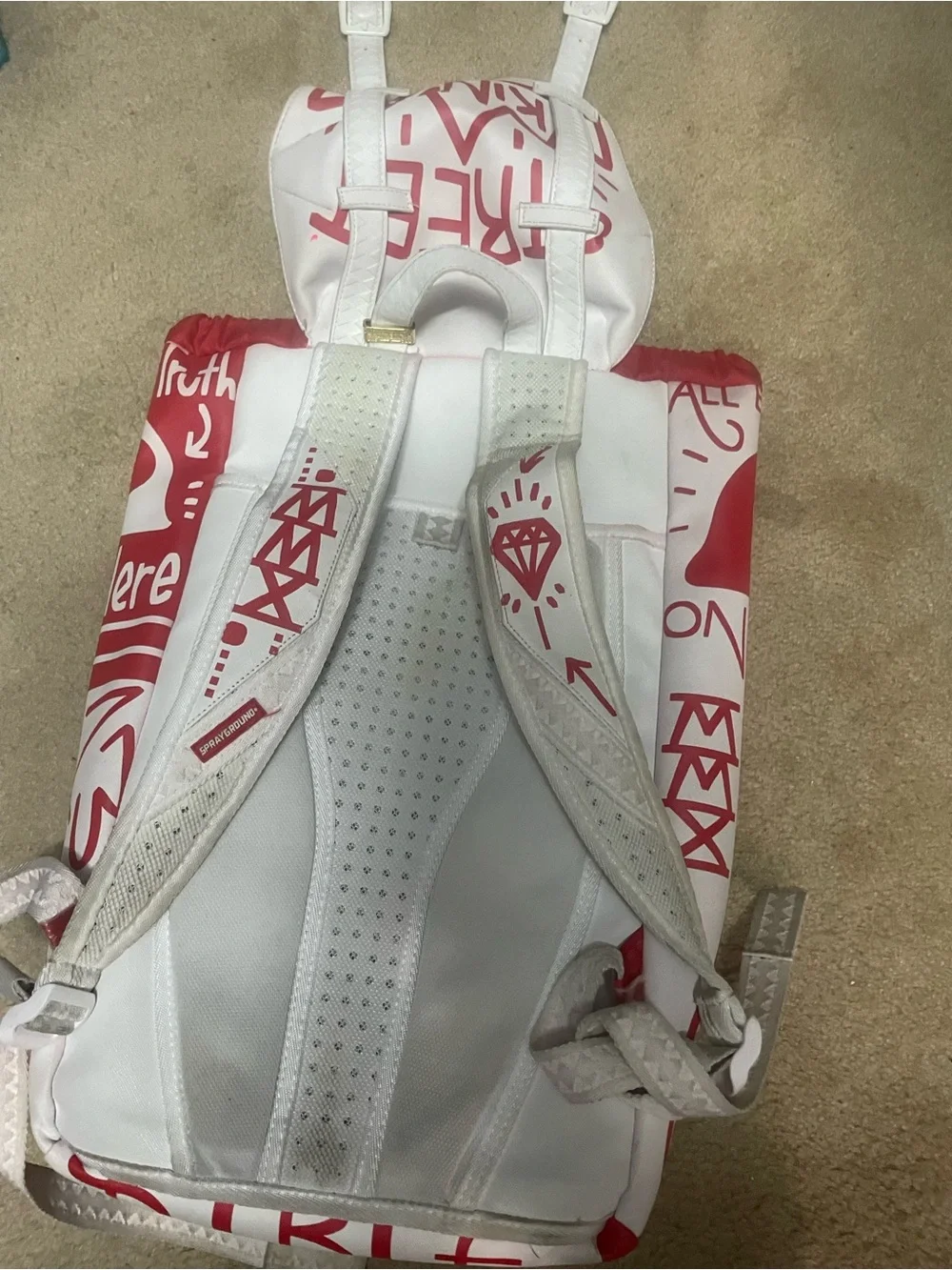 sprayground backpack leather